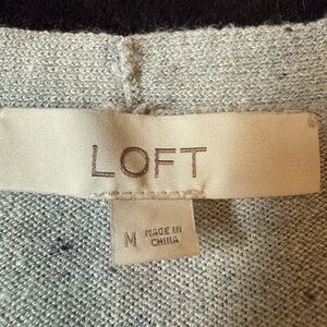 LOFT Heather Gray Knit Top